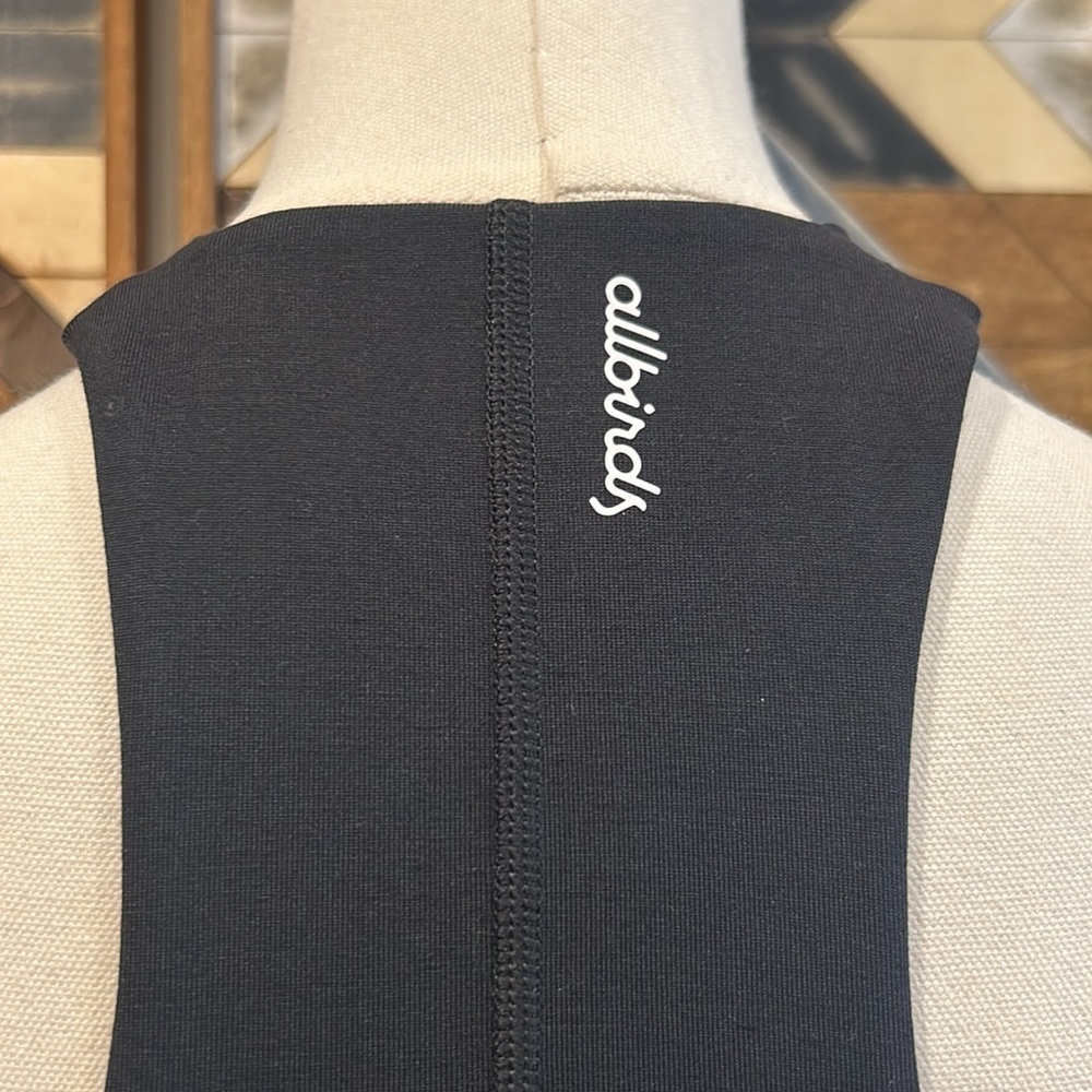 Allbirds Merino Wool Blend Natural Run Form Tank Top Bra Black Small NWT - Picture 6 of 7